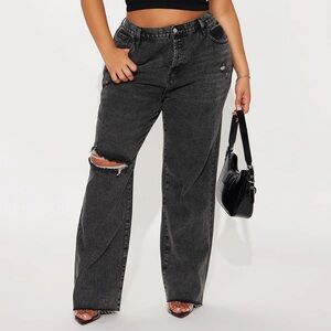 Women's Black Boyfriend Denim Jeans